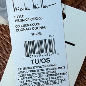 Nicole Miller Cognac Handbag